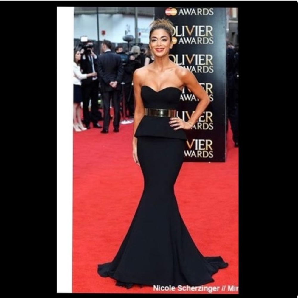 Nicole Bakti Peplum mermaids dress